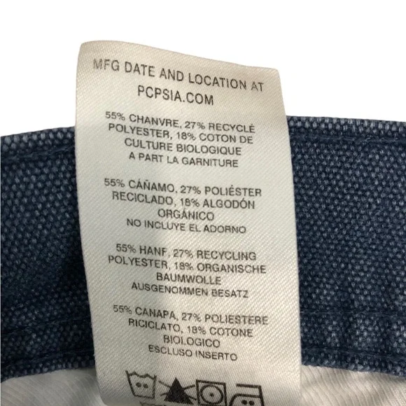 VTG 90s Y2K Patagonia Utility Workwear Pants L Blue Mens Straight 32 Waist jeans - Picture 12 of 13